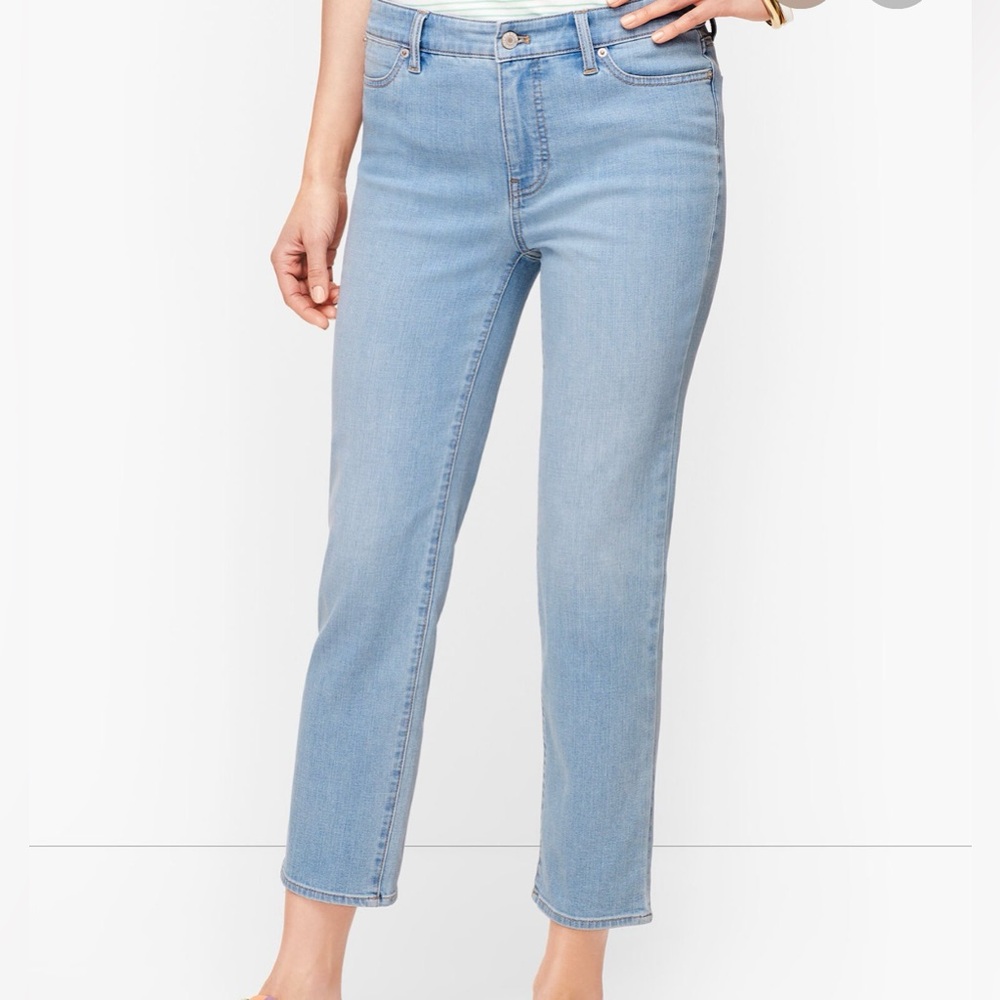 Talbots Straight Leg Cropped Jeans